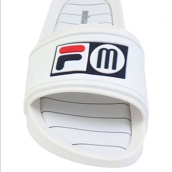 Fila + Melissa women’s white slide sandals - Picture 2 of 6